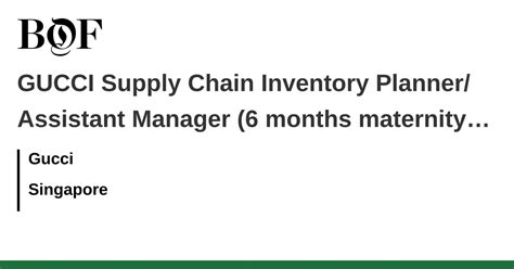 Gucci Supply Chain Inventory Planner Jobs 